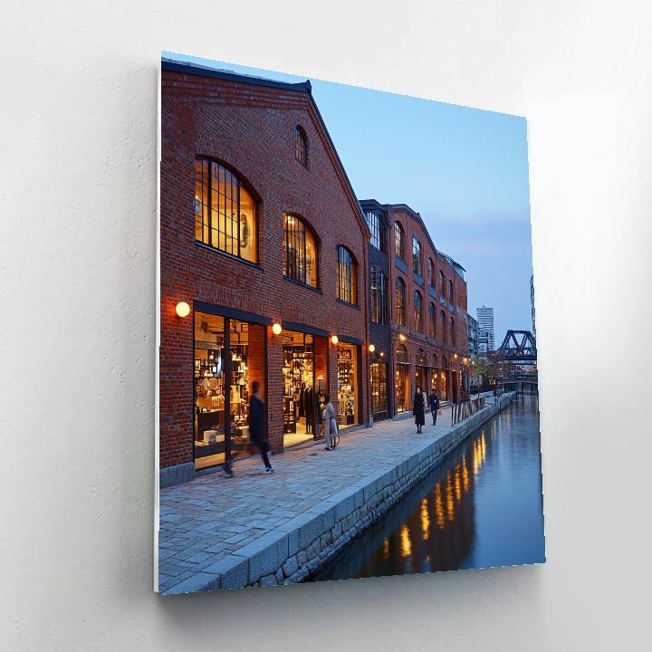 Historic Warehouse District Of Red Brick Osaka Japan Painting by numbers kit