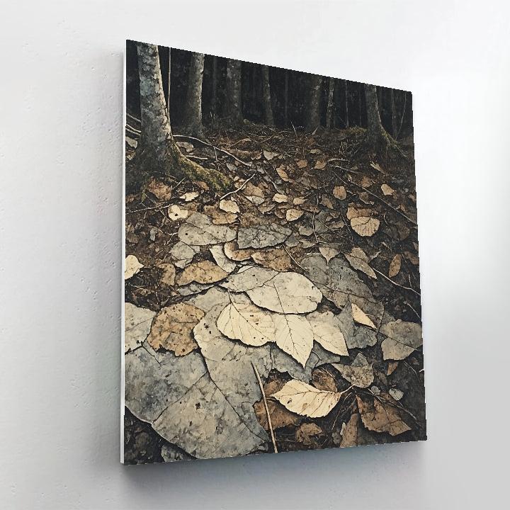 Leonardo Da Vinci Inspired Forest Floor Litter Study paint by numbers