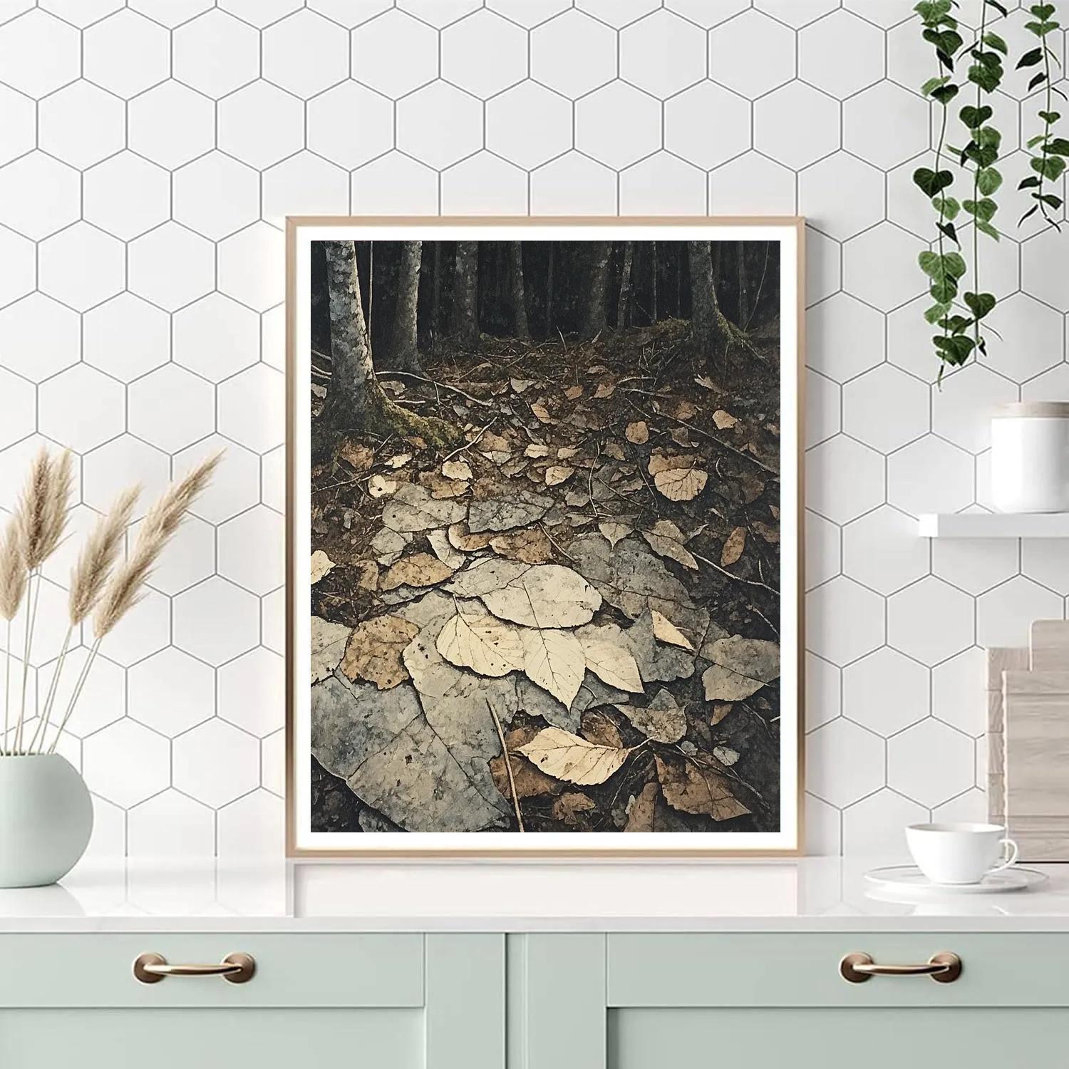 Leonardo Da Vinci Inspired Forest Floor Litter Study paint by numbers