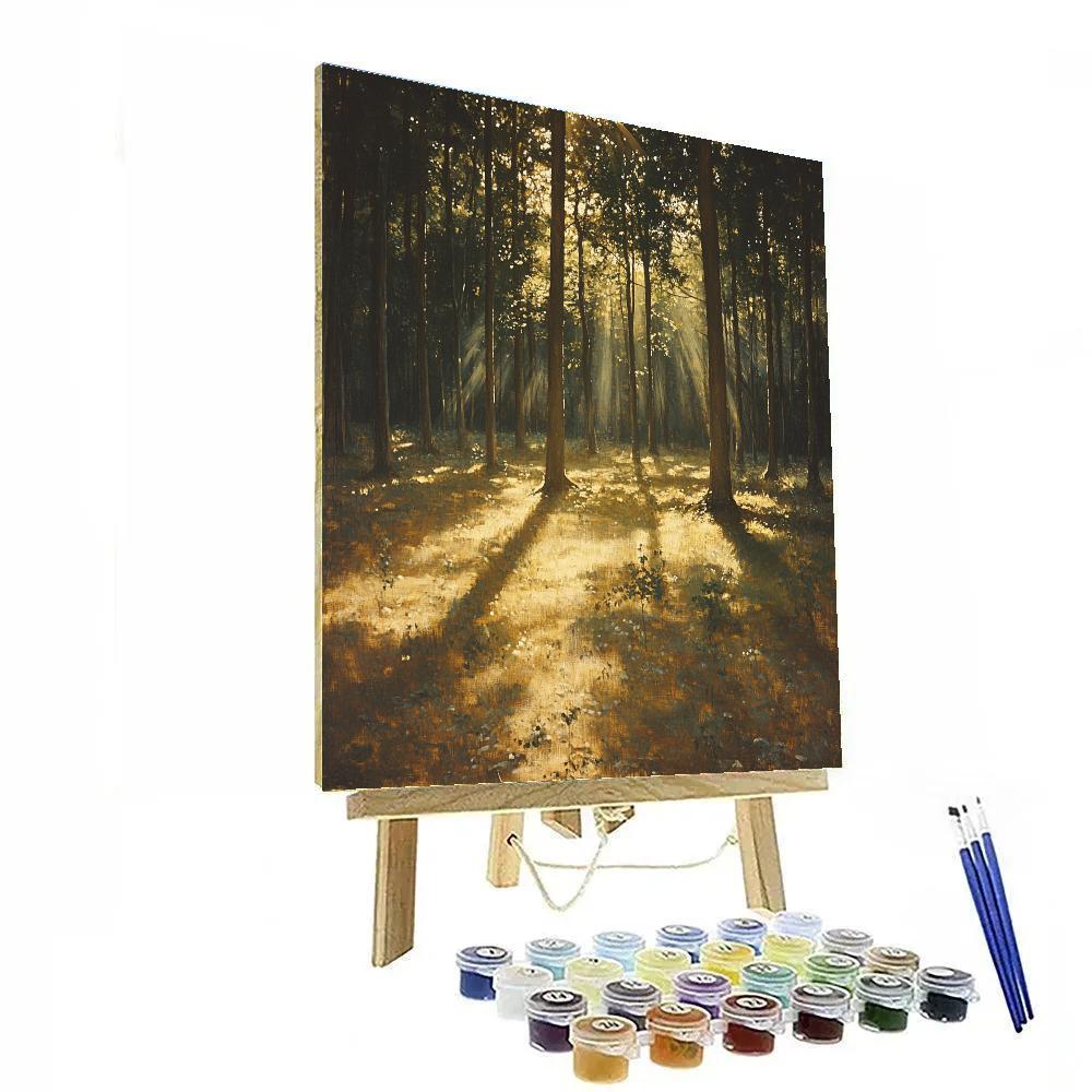 Leonardo Da Vinci Inspired Canopy Light Patches Painting by numbers kit