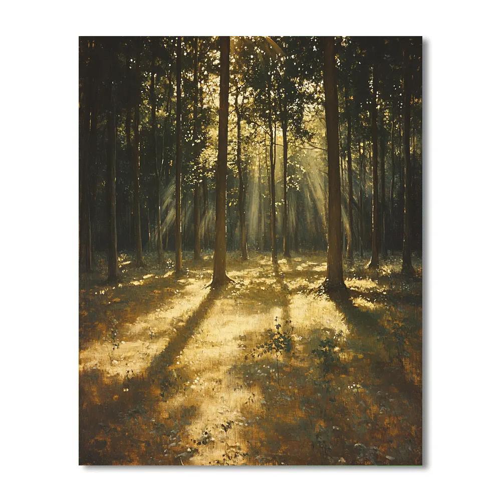 Leonardo Da Vinci Inspired Canopy Light Patches Painting by numbers kit