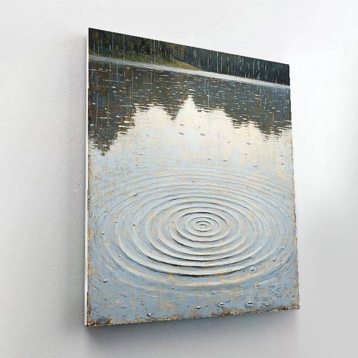Leonardo Da Vinci Inspired Rain Ripple Notation paint by numbers