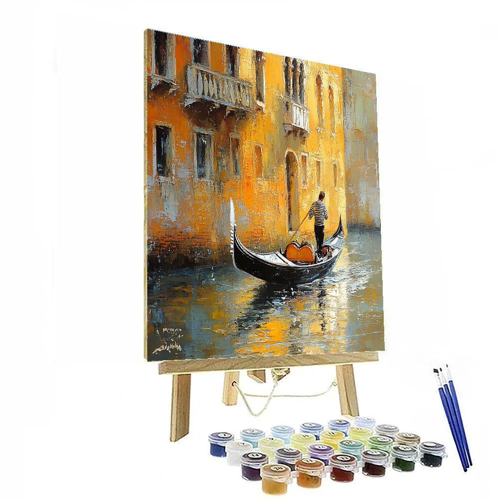 John Singer Sargent Inspired Venetian Gondola Paint by numbers art
