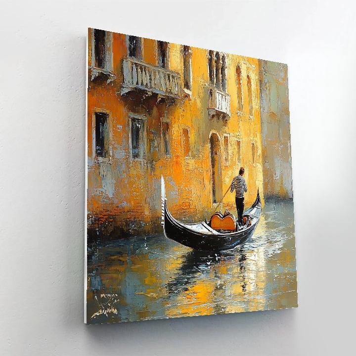 John Singer Sargent Inspired Venetian Gondola Paint by numbers art