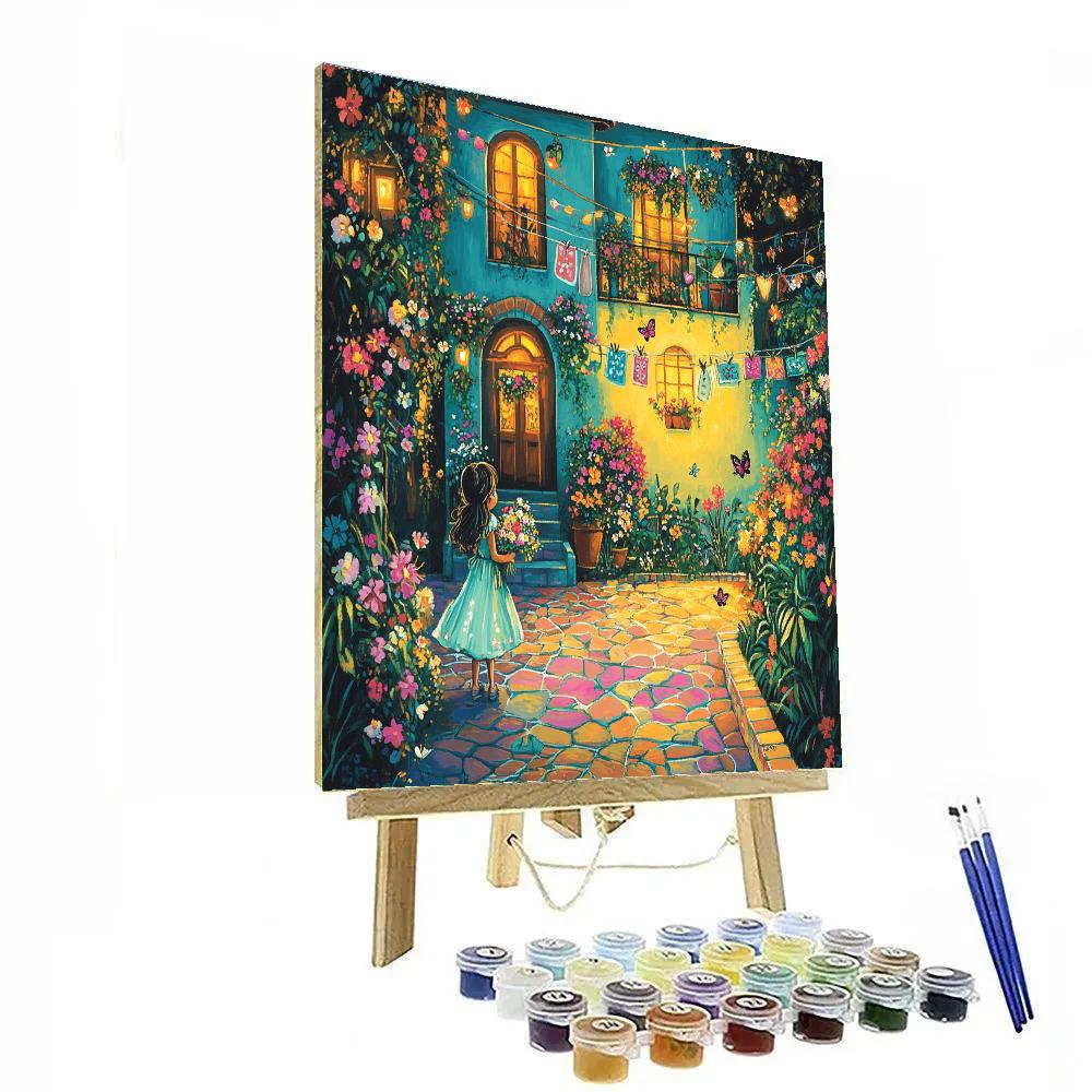 Mirabel Encanto Courtyard Celebration Disney Inspired paint by color