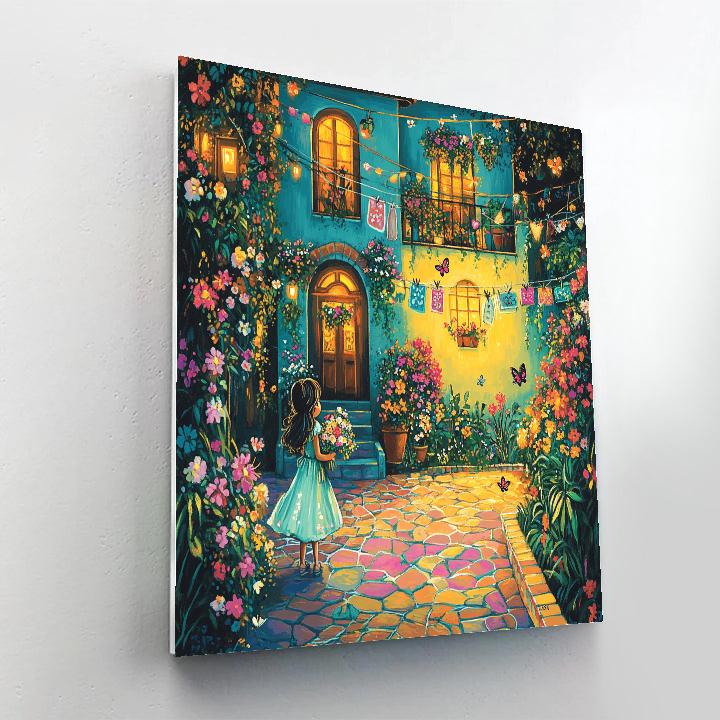 Mirabel Encanto Courtyard Celebration Disney Inspired paint by color