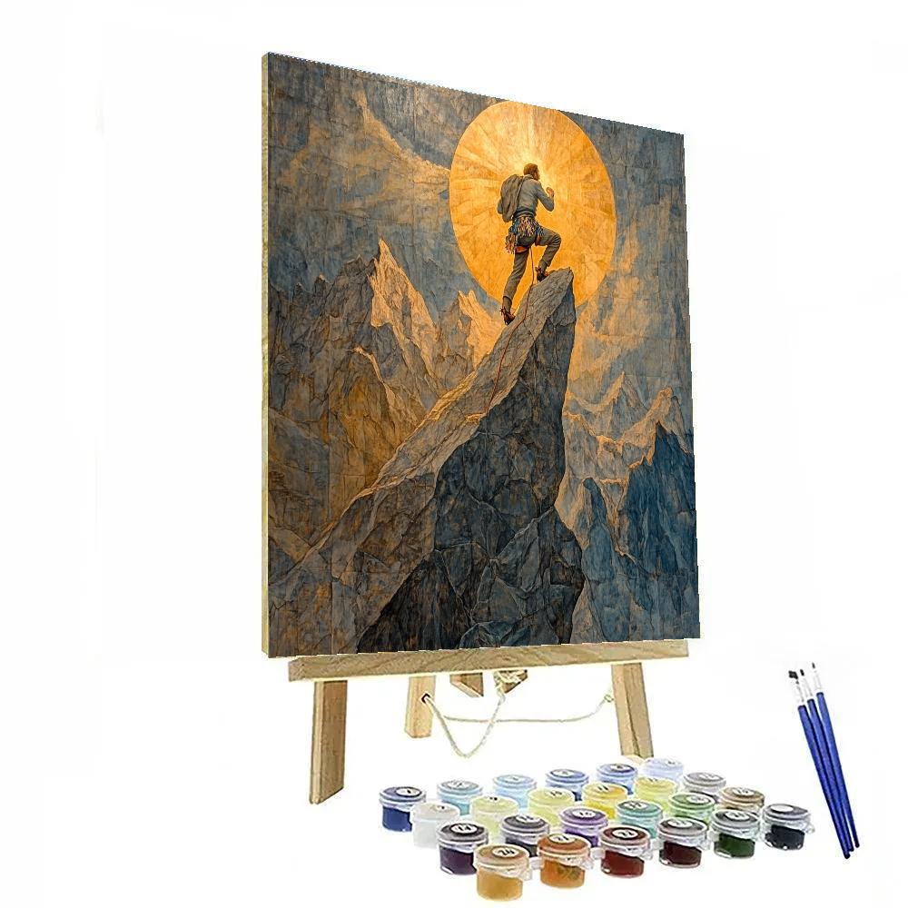 Michelangelo Inspired Heroic Mountain Climber Painting by numbers kit