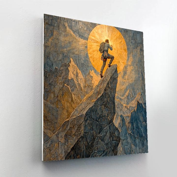 Michelangelo Inspired Heroic Mountain Climber Painting by numbers kit
