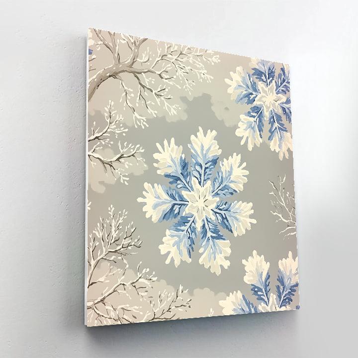 Leonardo Da Vinci Inspired Snowflake Variations painting number kit