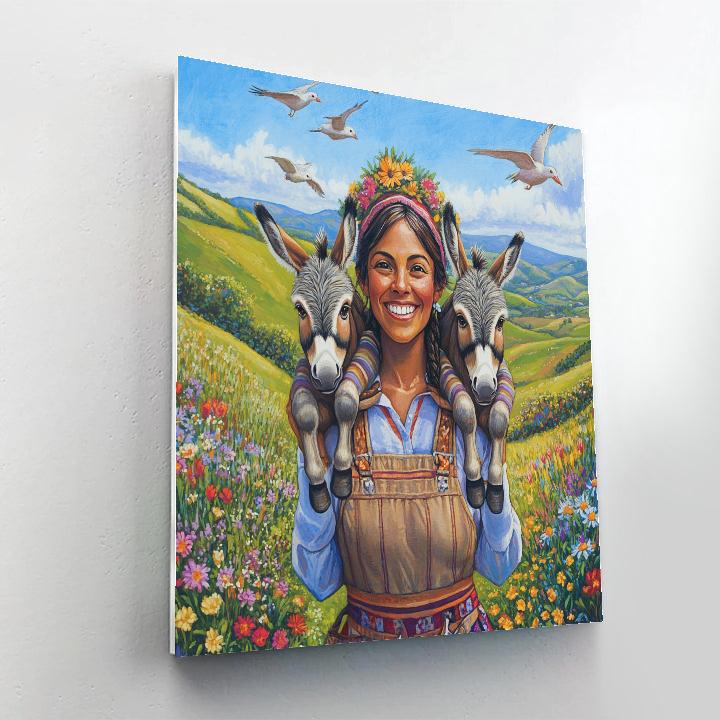 Luisa Encanto Donkey Strength Day Disney Inspired Paint by numbers kits