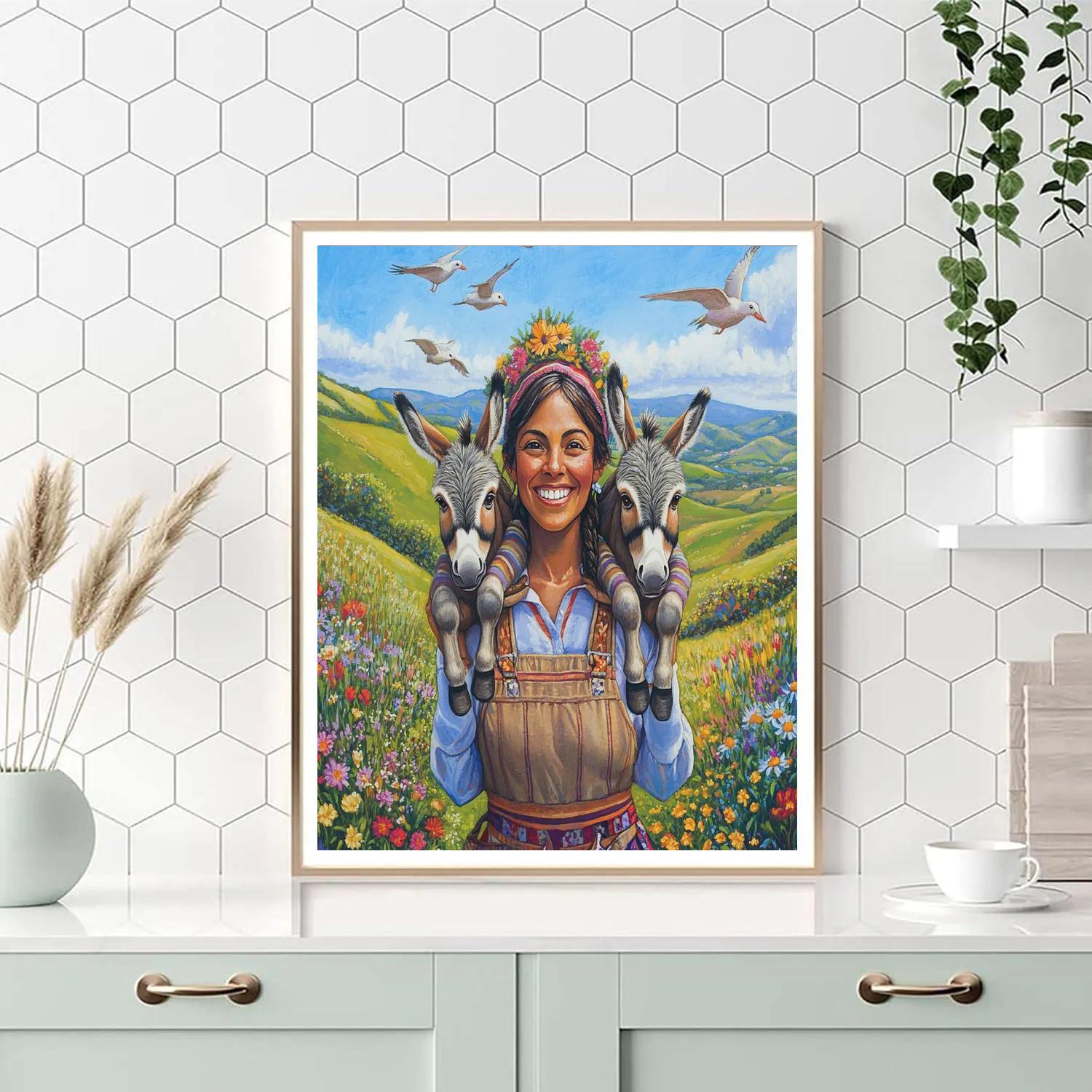 Luisa Encanto Donkey Strength Day Disney Inspired Paint by numbers kits