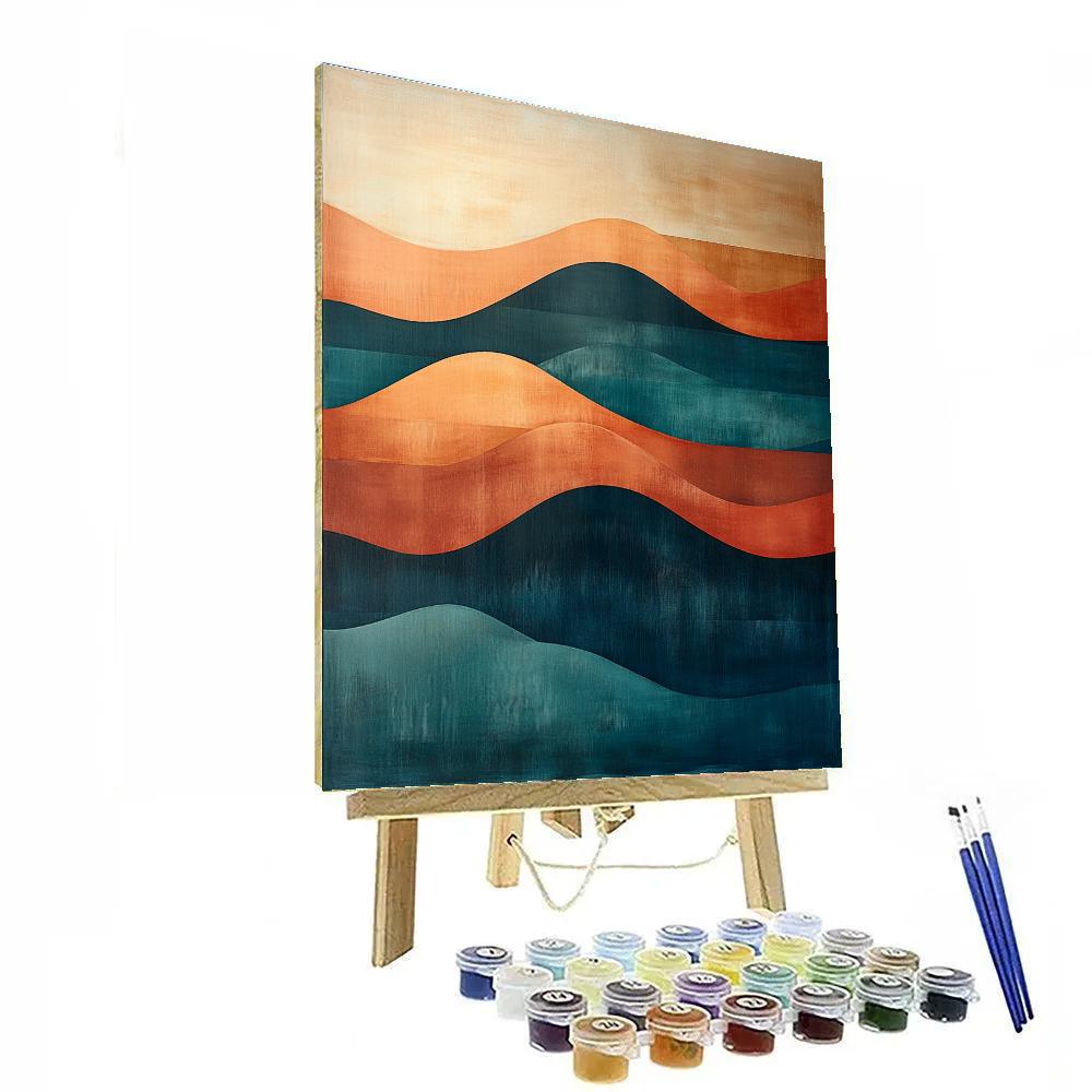 Paul Klee Inspired Rhythmic Horizons Paint by numbers art