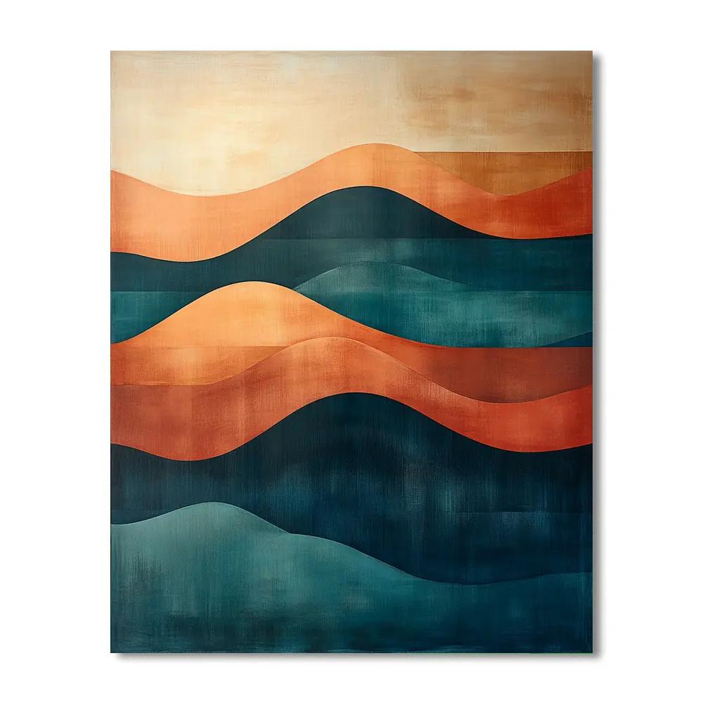 Paul Klee Inspired Rhythmic Horizons Paint by numbers art