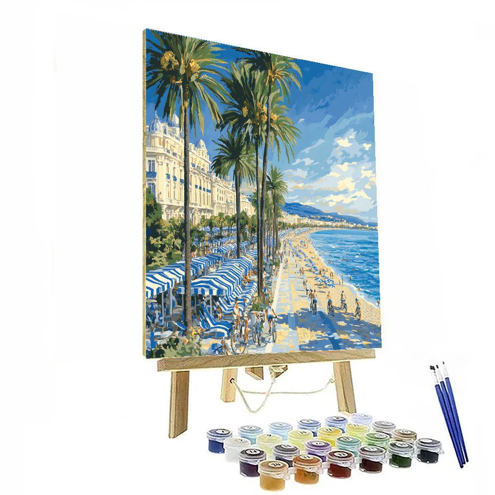 High Season On The Promenade Des Anglais Nice France Painting by numbers kit