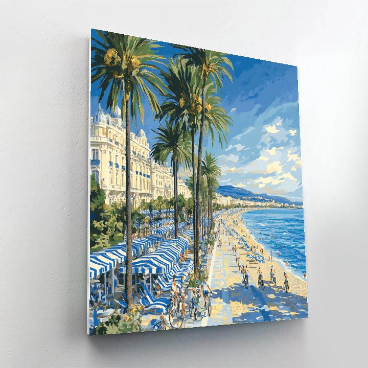 High Season On The Promenade Des Anglais Nice France Painting by numbers kit