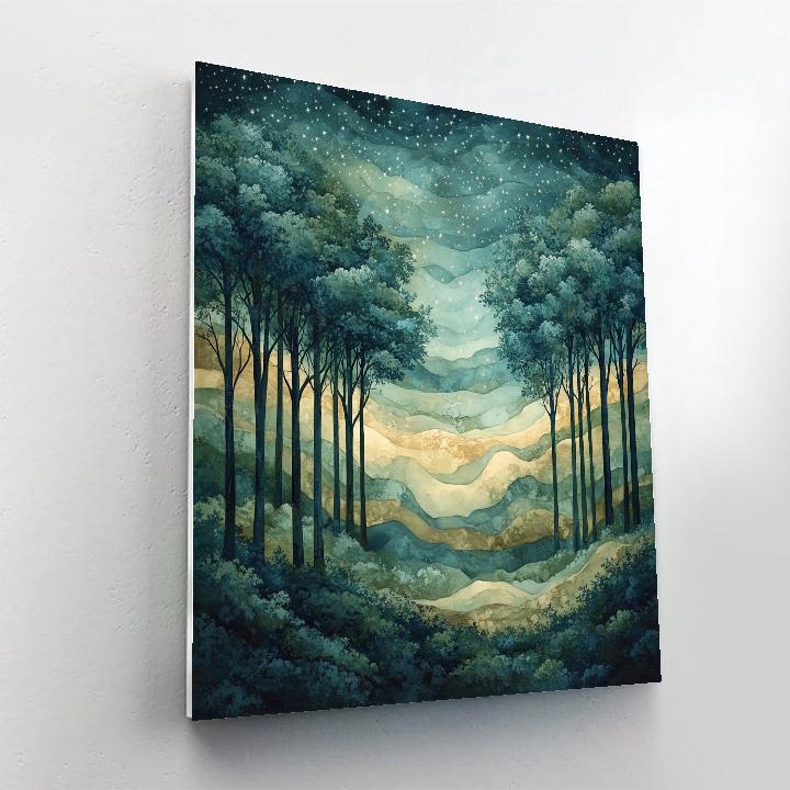 Max Ernst Inspired Celestial Forest Of Shifting Echoes Numbered painting kits