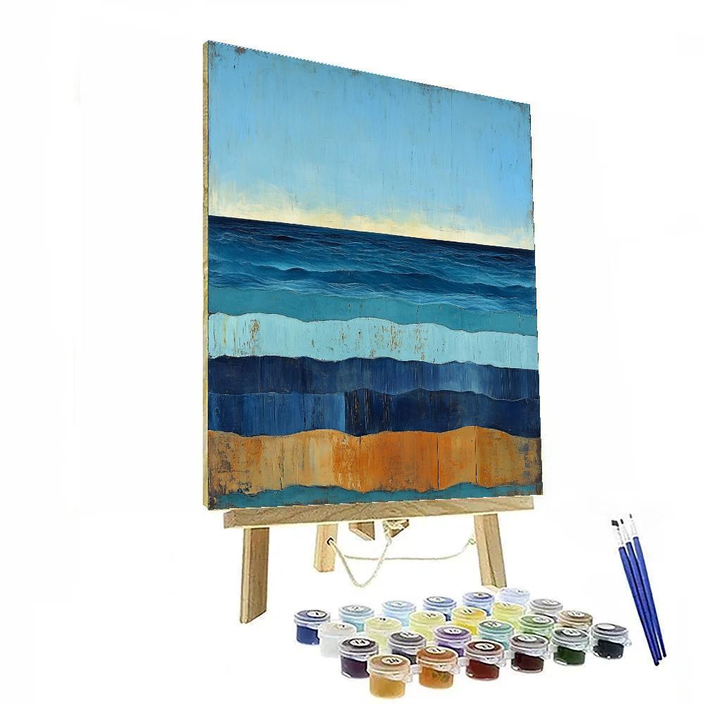 Max Ernst Inspired Tidal Dreams Of A Broken Horizon Numbered painting kits