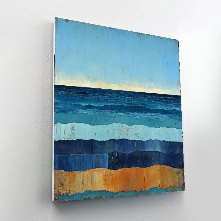 Max Ernst Inspired Tidal Dreams Of A Broken Horizon Numbered painting kits