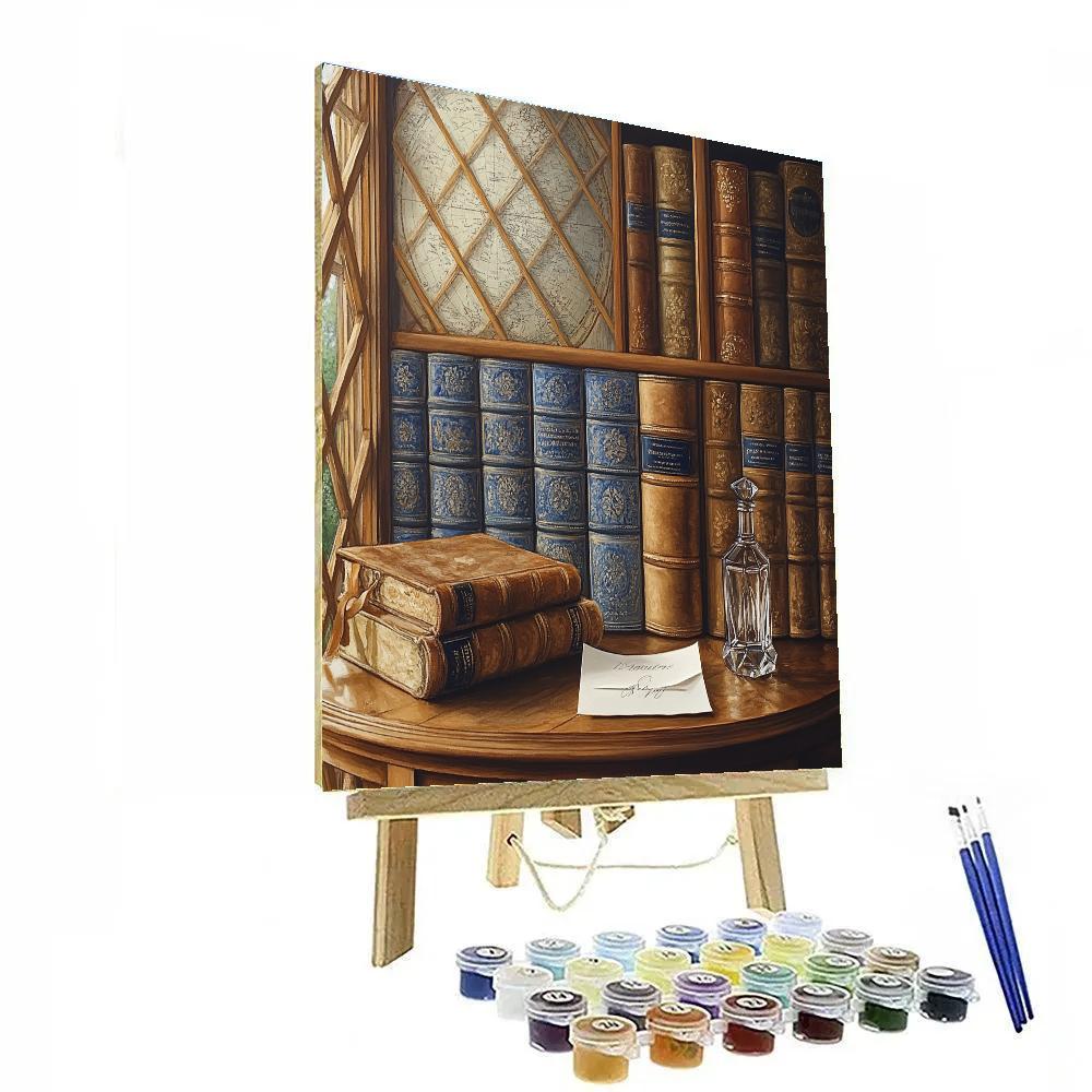 Vermeer Inspired Quiet Library Light paint by numbers