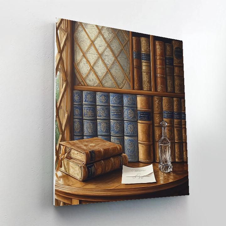 Vermeer Inspired Quiet Library Light paint by numbers