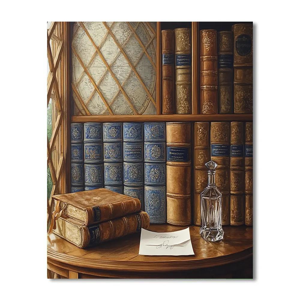 Vermeer Inspired Quiet Library Light paint by numbers