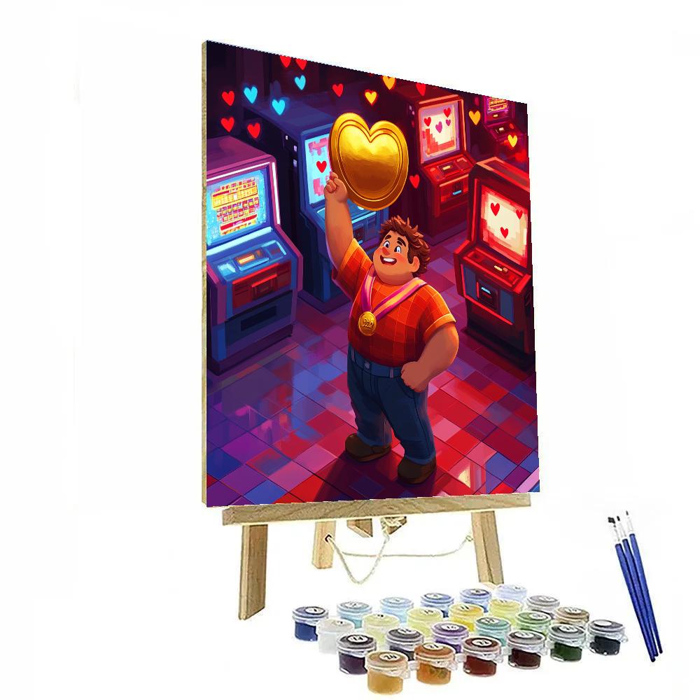 Ralph Fixing Fun Arcade Day Disney Inspired paint by color