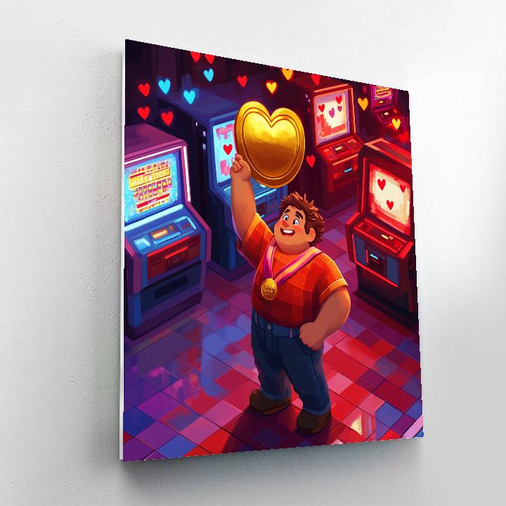 Ralph Fixing Fun Arcade Day Disney Inspired paint by color
