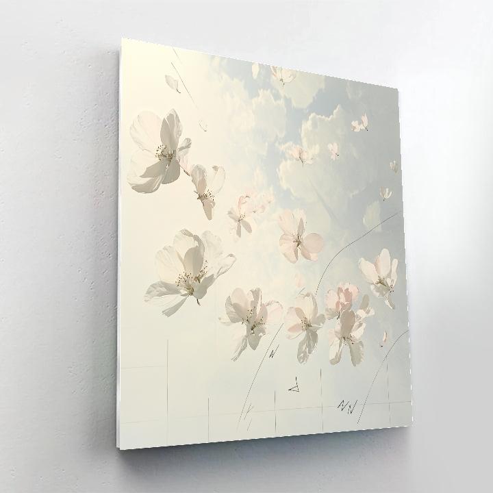 Leonardo Da Vinci Inspired Orchard Blossom Drift Numbered painting kits