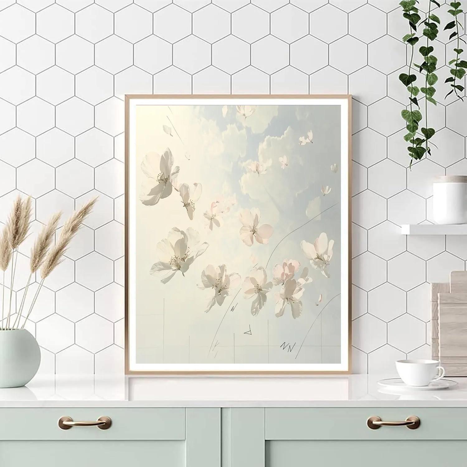 Leonardo Da Vinci Inspired Orchard Blossom Drift Numbered painting kits