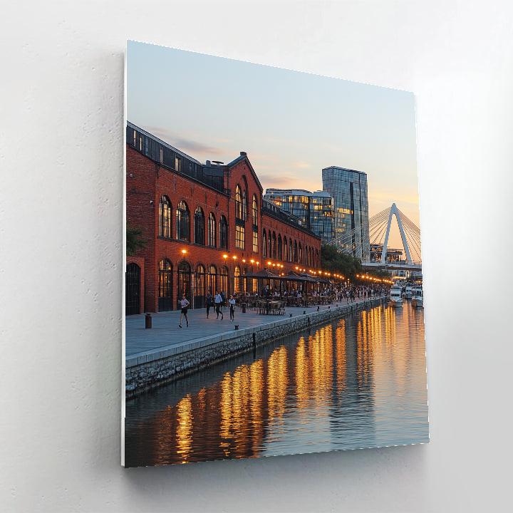 Waterfront Of Puerto Madero Buenos Aires Argentina Paint by numbers kits