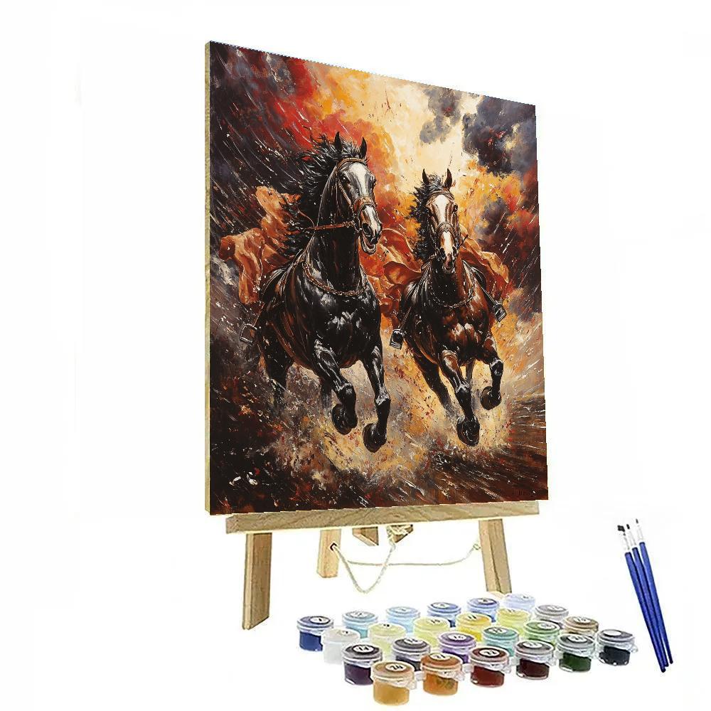 Peter Paul Rubens Inspired Lion Hunt Paint by numbers art