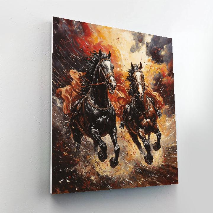 Peter Paul Rubens Inspired Lion Hunt Paint by numbers art