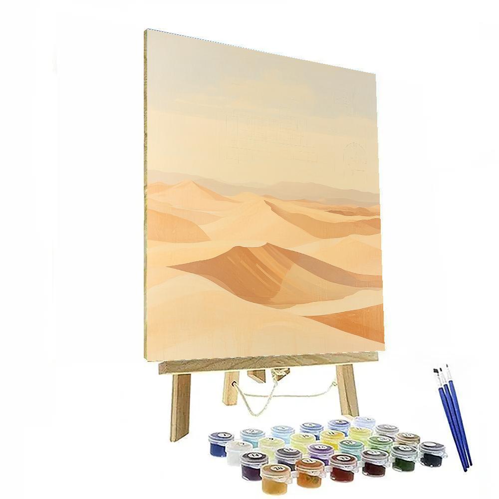Leonardo Da Vinci Inspired Desert Mirage Layers Numbered painting kits