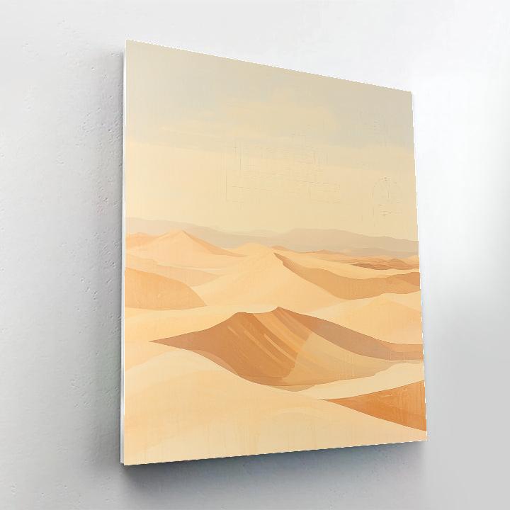 Leonardo Da Vinci Inspired Desert Mirage Layers Numbered painting kits