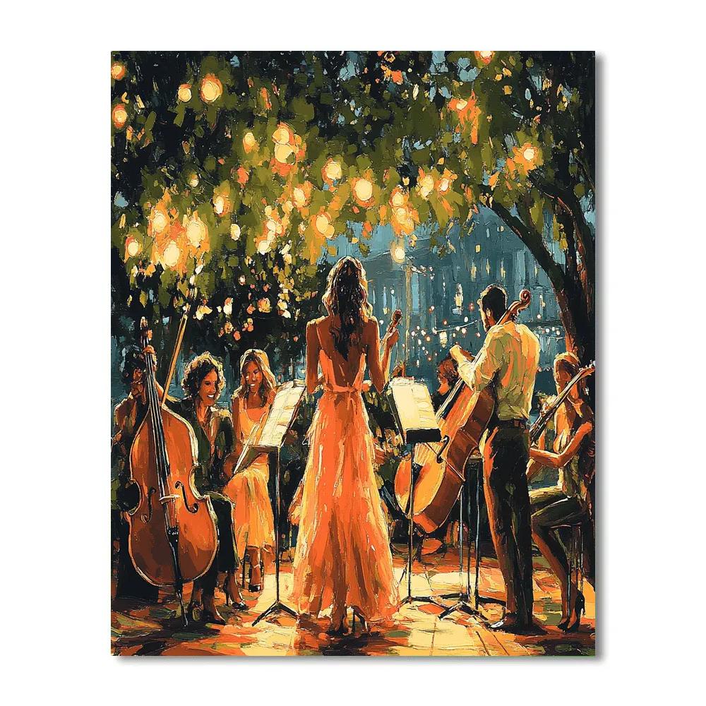 Pierre Auguste Renoir Inspired Cafe Musique Numbered painting kits