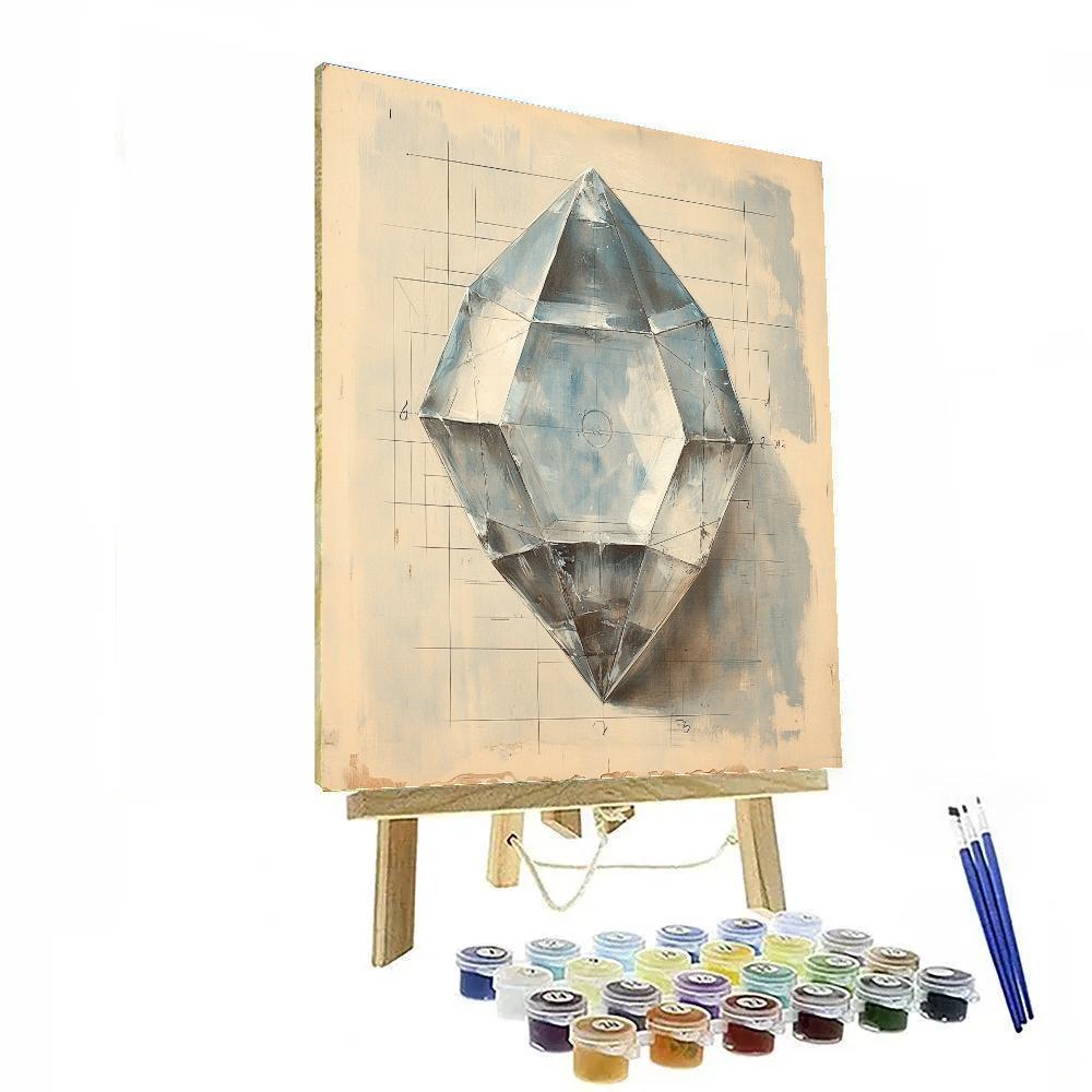 Leonardo Da Vinci Inspired Gem Facet Light Paths Paint by numbers kits