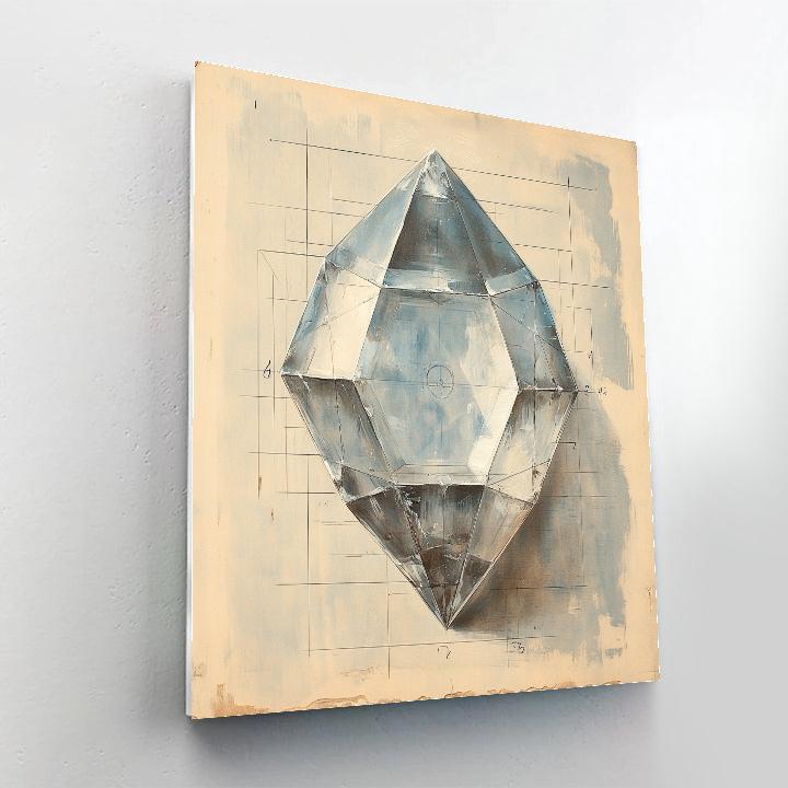 Leonardo Da Vinci Inspired Gem Facet Light Paths Paint by numbers kits