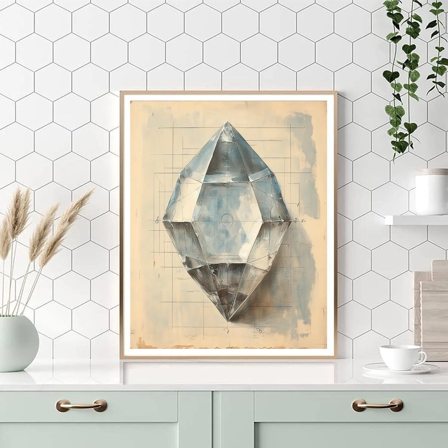 Leonardo Da Vinci Inspired Gem Facet Light Paths Paint by numbers kits