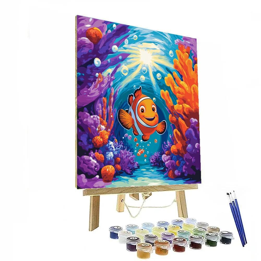 Nemo Coral Reef Hide And Seek Disney Inspired Painting by numbers kit