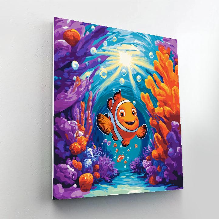Nemo Coral Reef Hide And Seek Disney Inspired Painting by numbers kit