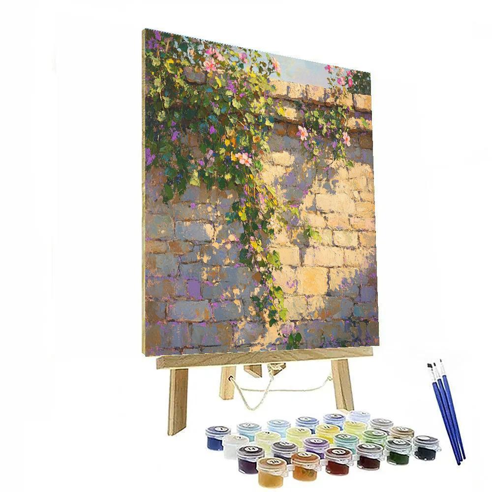 Claude Monet Inspired Sunlit Garden Wall paint by color