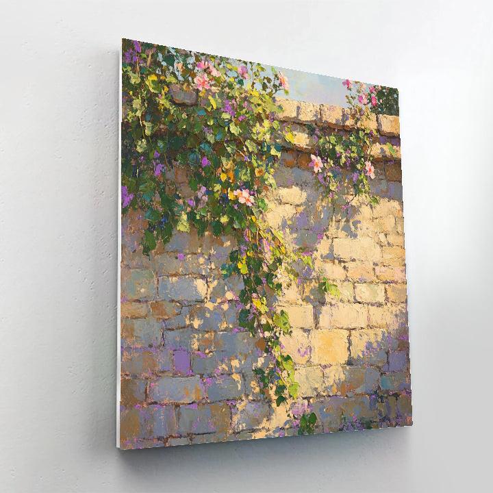 Claude Monet Inspired Sunlit Garden Wall paint by color