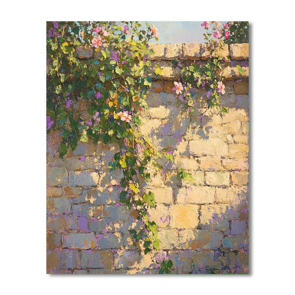 Claude Monet Inspired Sunlit Garden Wall paint by color