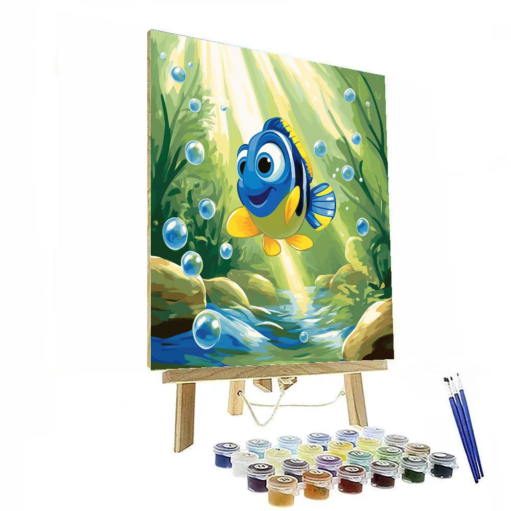 Dory Ocean Current Ride Disney Inspired Painting by numbers kit
