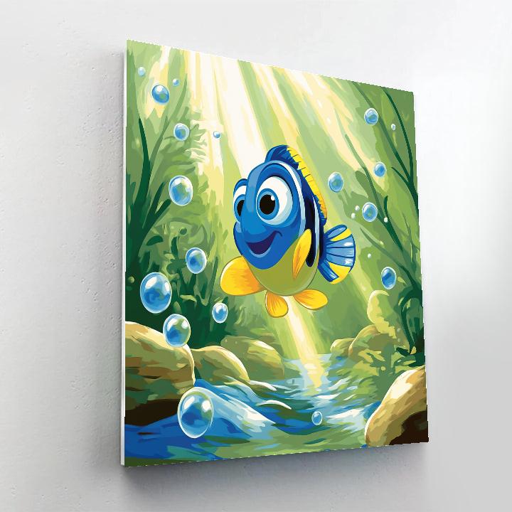 Dory Ocean Current Ride Disney Inspired Painting by numbers kit