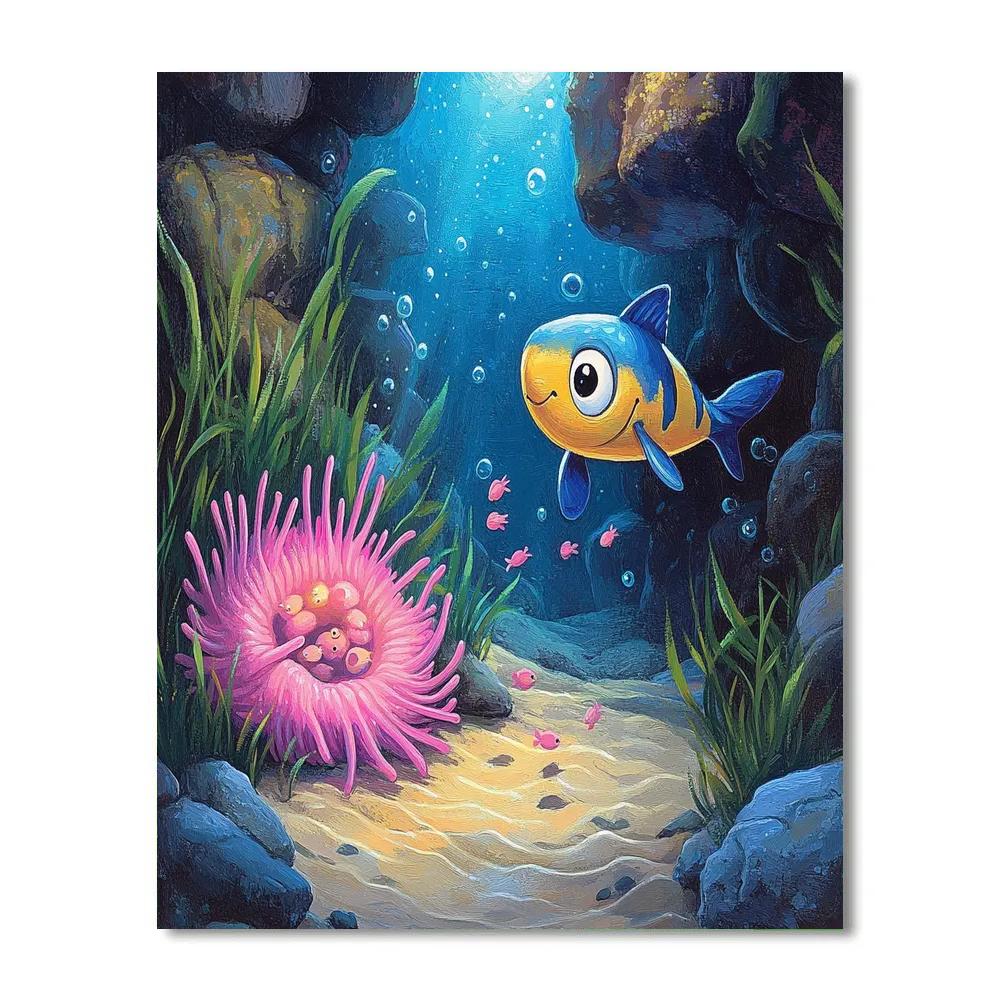 Marlin Sea Anemone Home Watch Disney Inspired Paint by numbers kits