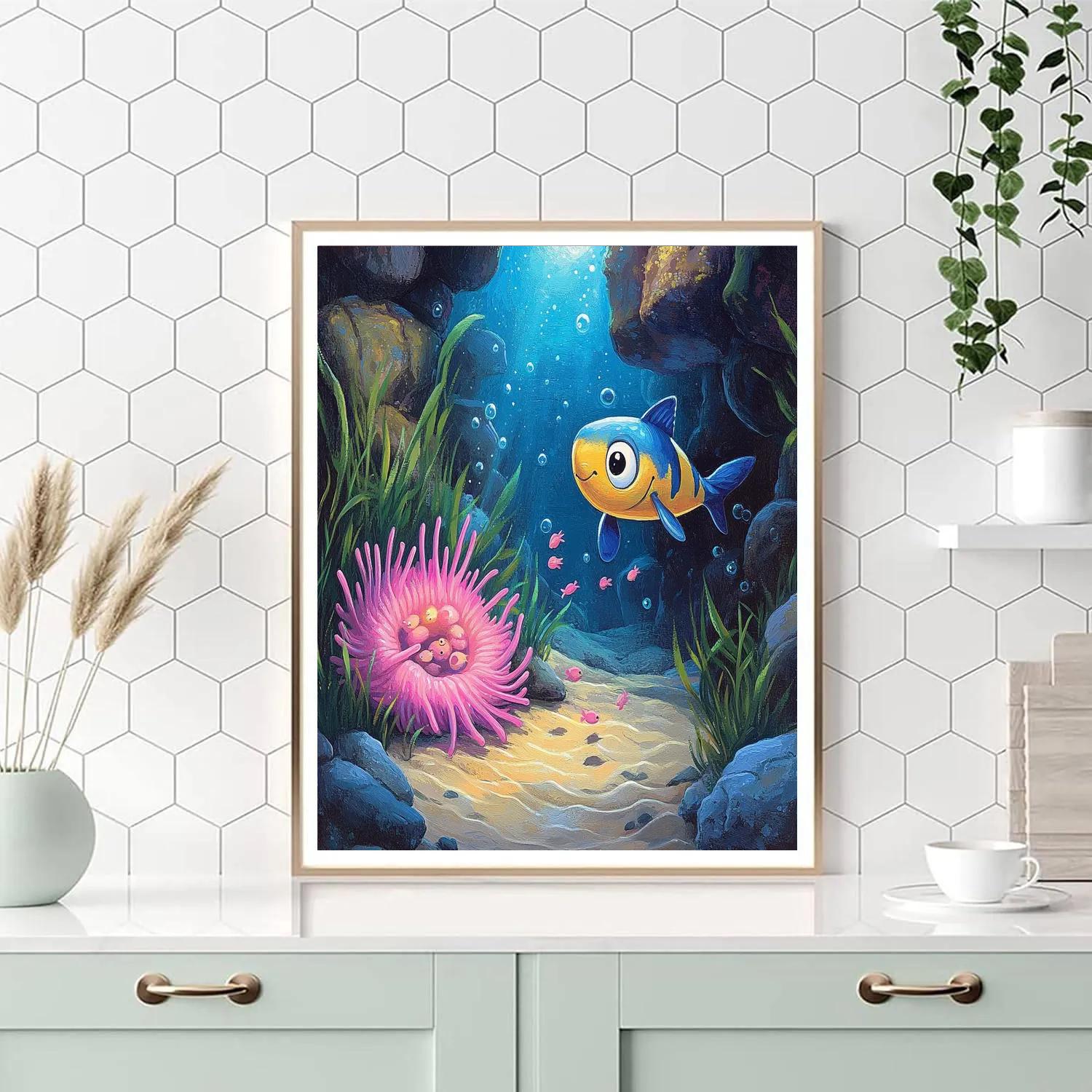 Marlin Sea Anemone Home Watch Disney Inspired Paint by numbers kits