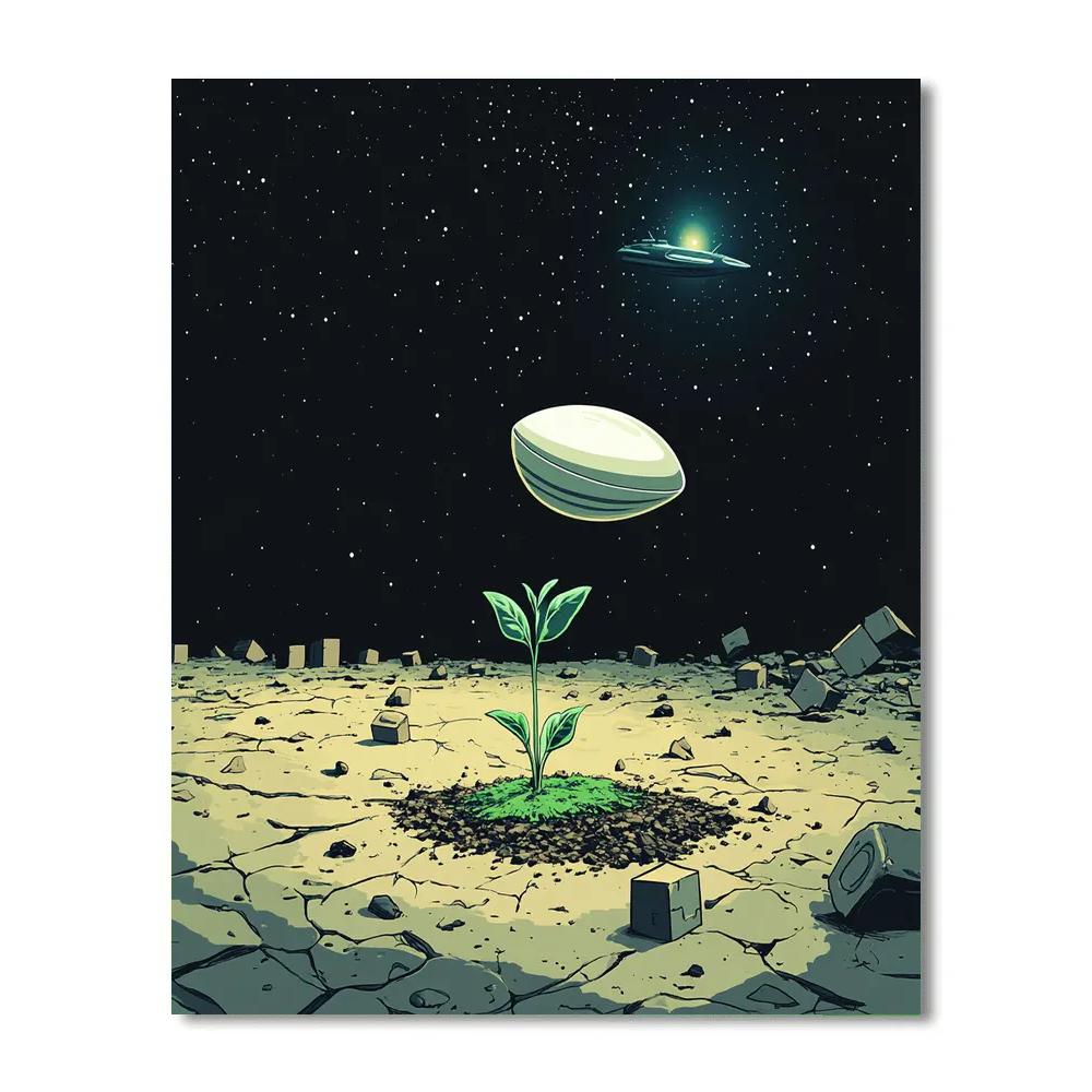Eve Space Garden Discovery Disney Inspired painting number kit