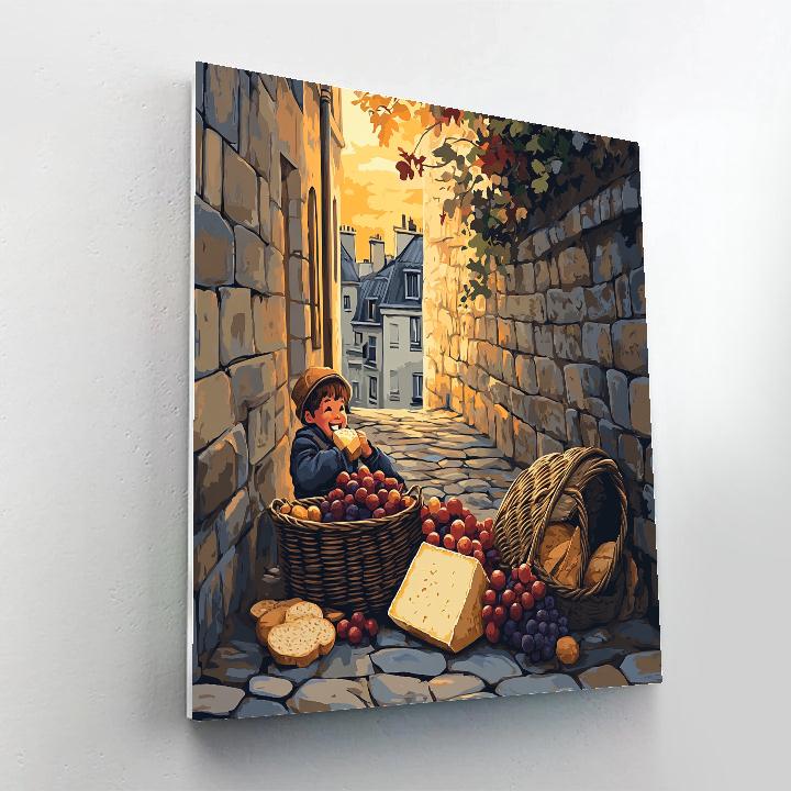 Emile Market Basket Feast Disney Inspired paint by numbers