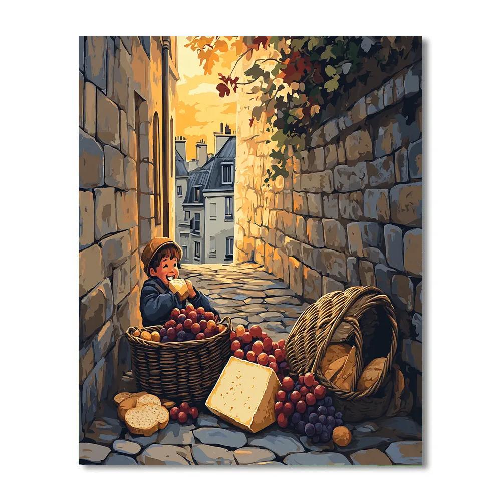 Emile Market Basket Feast Disney Inspired paint by numbers